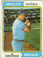 1974 Topps Baseball Cards      262     Ed Kirkpatrick